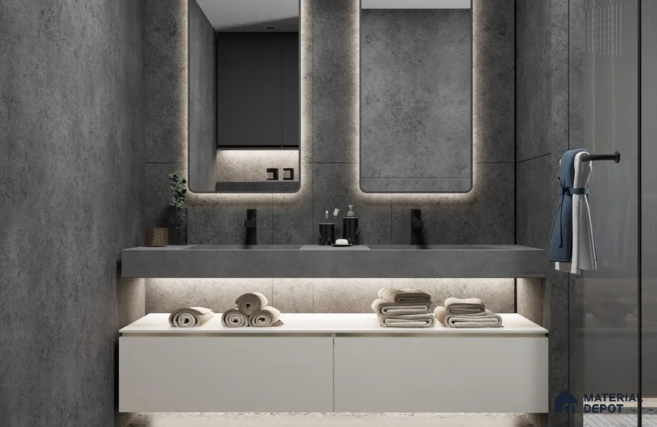 White Solid Colors Look Matty Crystal 1123 8 ft x 4 ft Matte Finish Decorative Laminate - 1.25 mm | Suitable for Living Room, Kitchen, Office