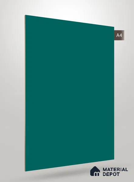 Green Textured Solid Look CRYSTAL MATTY 1134 8 ft x 4 ft Texture Finish Decorative Laminate - 1.25 mm | Suitable for TV Unit, Wardrobe, Kitchen Cabinets