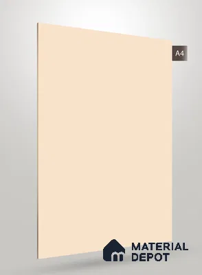 Cream Textured Solid Look CRYSTAL MATTY 1136 8 ft x 4 ft Texture Finish Decorative Laminate - 1.25 mm | Suitable for TV Unit, Wardrobe, Kitchen Cabinets