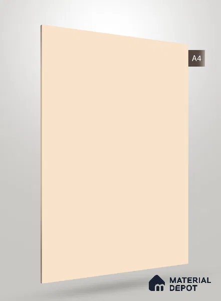 Cream Textured Solid Look CRYSTAL MATTY 1136 8 ft x 4 ft Texture Finish Decorative Laminate - 1.25 mm | Suitable for TV Unit, Wardrobe, Kitchen Cabinets