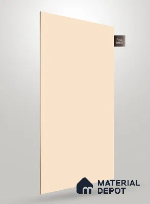 Cream Textured Solid Look CRYSTAL MATTY 1136 8 ft x 4 ft Texture Finish Decorative Laminate - 1.25 mm | Suitable for TV Unit, Wardrobe, Kitchen Cabinets