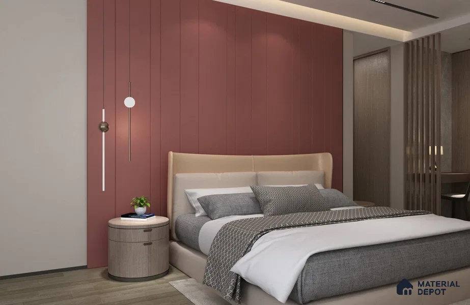 Brown Solid Colors Look Matty Crystal 1185 8 ft x 4 ft Matte Finish Decorative Laminate - 1.25 mm | Suitable for Living Room, Kitchen, Office
