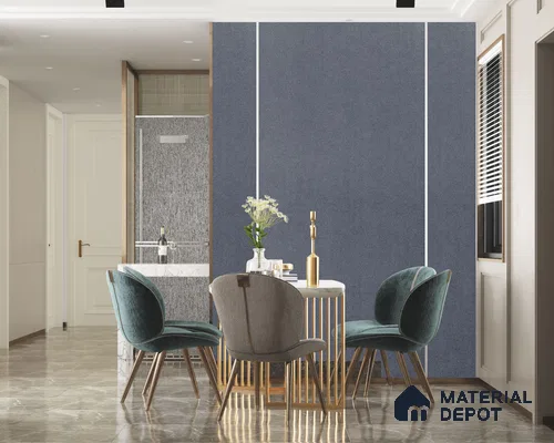 Black Sparkle Look Crystal Matty+ 1258 8 ft x 4 ft Matte Finish Decorative Laminate - 1.25 mm | Suitable for TV Unit, Wardrobe, Kitchen Cabinets