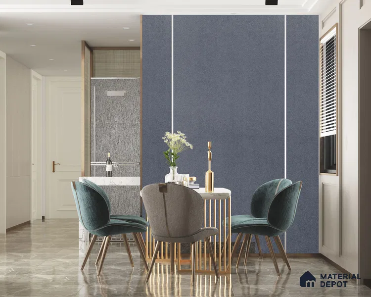 Black Sparkle Look Crystal Matty+ 1258 8 ft x 4 ft Matte Finish Decorative Laminate - 1.25 mm | Suitable for TV Unit, Wardrobe, Kitchen Cabinets