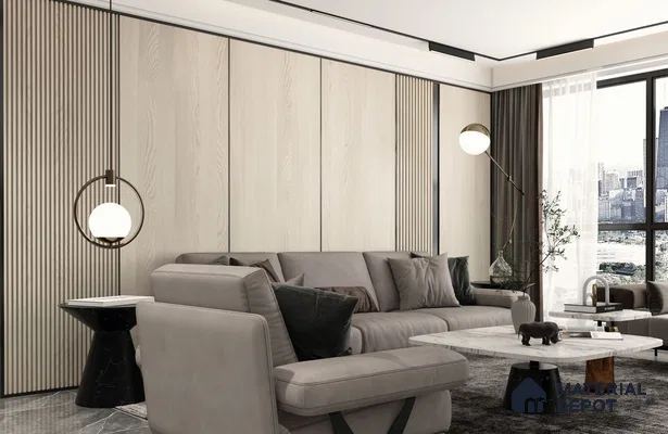 Wooden Look Matty Crystal Z+ 1266 8 ft x 4 ft Matte Finish Decorative Laminate - 1.25 mm | Suitable for TV Unit, Wardrobe, Kitchen Cabinets