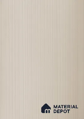 Light Beige Fluted Solid Color Crystal Z+ AM 1129 8 ft x 4 ft Texture Finish Decorative Laminate - 1.25 mm | Suitable for TV Unit,Wardrobe, Kitchen Cabinets