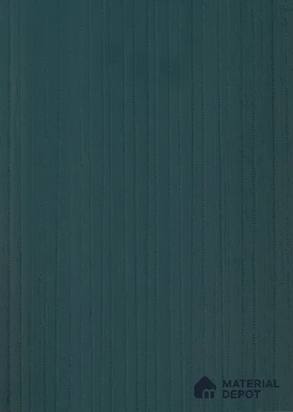 Deep Teal Green Fluted Solid Color Crystal Z+ AM 1175 8 ft x 4 ft Texture Finish Decorative Laminate - 1.25 mm | Suitable for TV Unit,Wardrobe, Kitchen Cabinets
