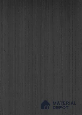 Charcoal Black Fluted Solid Color Crystal Z+ AM 1177 8 ft x 4 ft Texture Finish Decorative Laminate - 1.25 mm | Suitable for TV Unit,Wardrobe, Kitchen Cabinets