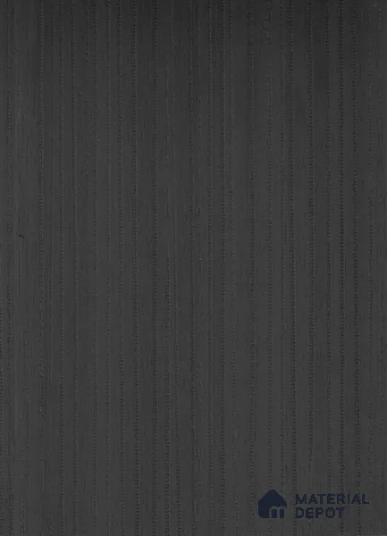 Charcoal Black Fluted Solid Color Crystal Z+ AM 1177 8 ft x 4 ft Texture Finish Decorative Laminate - 1.25 mm | Suitable for TV Unit,Wardrobe, Kitchen Cabinets