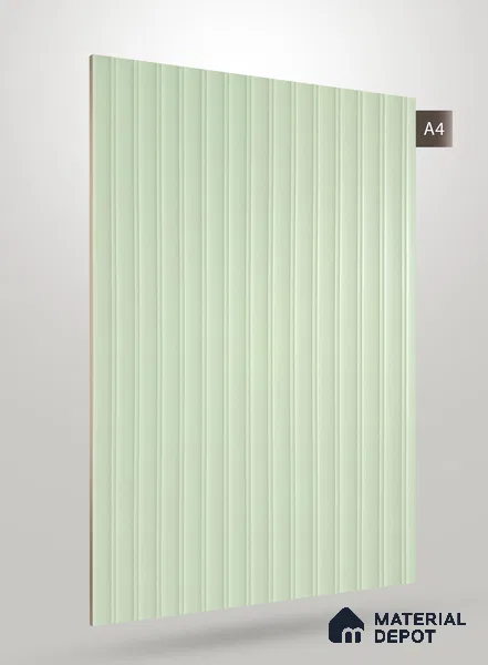 Pale Beige Fluted Solid Color CRYSTAL Z+ BB 1139 8 ft x 4 ft Texture Finish Decorative Laminate - 1.25 mm | Suitable for TV Unit,Wardrobe, Kitchen Cabinets