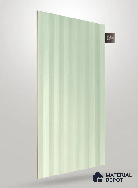 Pale Beige Fluted Solid Color CRYSTAL Z+ BB 1139 8 ft x 4 ft Texture Finish Decorative Laminate - 1.25 mm | Suitable for TV Unit,Wardrobe, Kitchen Cabinets