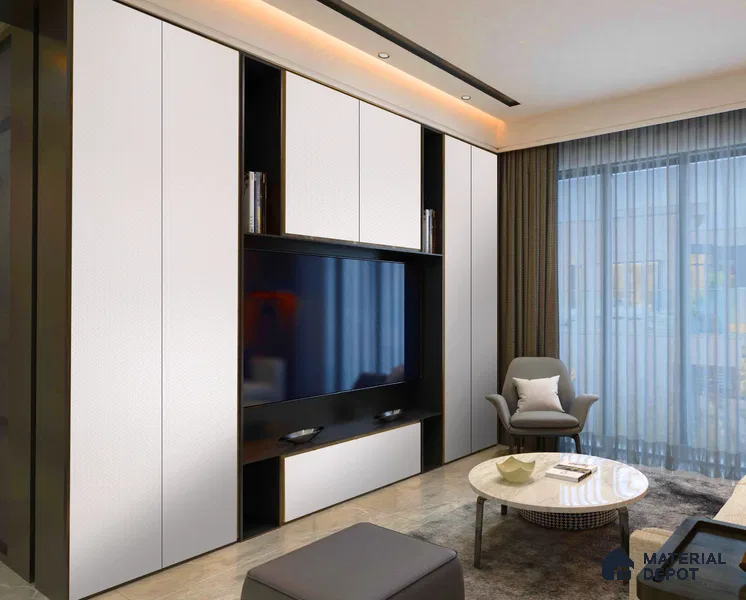 Patterned Look CN Crystal Z+ 1112 8 ft x 4 ft Texture Finish Decorative Laminate - 1.25 mm | Suitable for Bedroom, TV Unit, Wardrobe