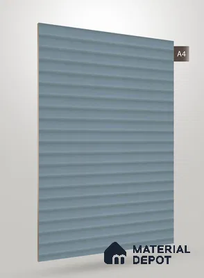 Powder Blue Fluted Solid Color CRYSTAL Z+ GW 1132 8 ft x 4 ft Texture Finish Decorative Laminate - 1.25 mm | Suitable for TV Unit,Wardrobe, Kitchen Cabinets