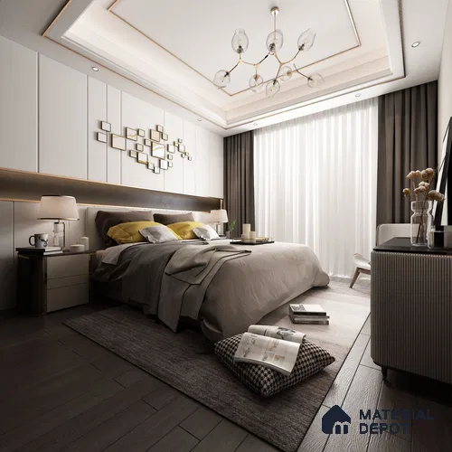 White Textured Solid Look MG Crystal Z+ 1194 8 ft x 4 ft Texture Finish Decorative Laminate - 1.25 mm | Suitable for TV Unit, Wardrobe, Kitchen Cabinets