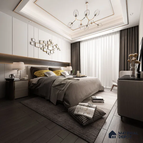 White Textured Solid Look MG Crystal Z+ 1194 8 ft x 4 ft Texture Finish Decorative Laminate - 1.25 mm | Suitable for TV Unit, Wardrobe, Kitchen Cabinets