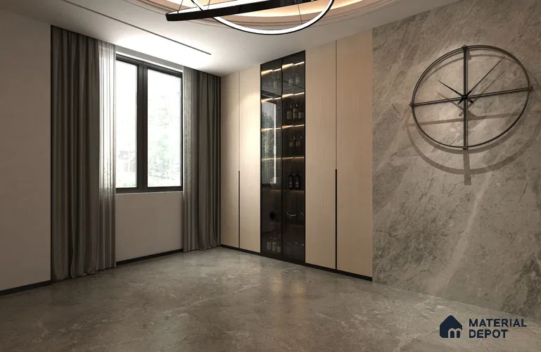 Wooden Look OL Crystal Z+ 1242 8 ft x 4 ft Texture Finish Decorative Laminate - 1.25 mm | Suitable for TV Unit, Wardrobe, Kitchen Cabinets