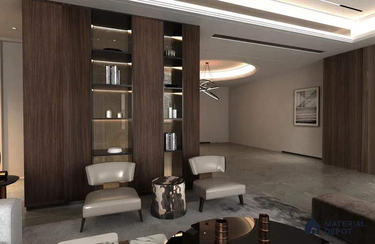 Wooden Look OL Crystal Z+ 1245 8 ft x 4 ft Texture Finish Decorative Laminate - 1.25 mm | Suitable for TV Unit, Wardrobe, Kitchen Cabinets