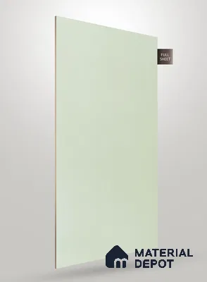 Pale Mint Green Fluted Solid Color CRYSTAL Z+ PP 1133 8 ft x 4 ft High Gloss Finish Decorative Laminate - 1.25 mm | Suitable for TV Unit,Wardrobe, Kitchen Cabinets