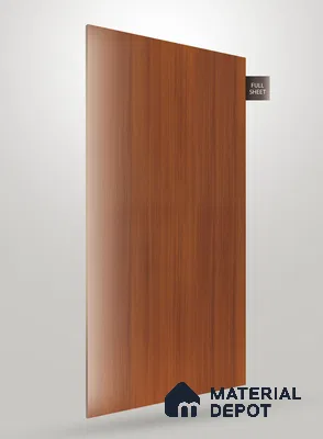 Wooden Fluted Crystal Z + PP 1286 8 ft x 4 ft High Gloss Finish Decorative Laminate - 1.25 mm | Suitable for TV Unit,Wardrobe, Kitchen Cabinets