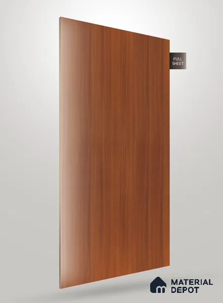 Wooden Fluted Crystal Z + PP 1286 8 ft x 4 ft High Gloss Finish Decorative Laminate - 1.25 mm | Suitable for TV Unit,Wardrobe, Kitchen Cabinets