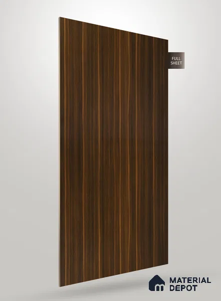 Wooden Fluted CRYSTAL Z PP 1287 8 ft x 4 ft High Gloss Finish Decorative Laminate - 1.25 mm | Suitable for TV Unit,Wardrobe, Kitchen Cabinets