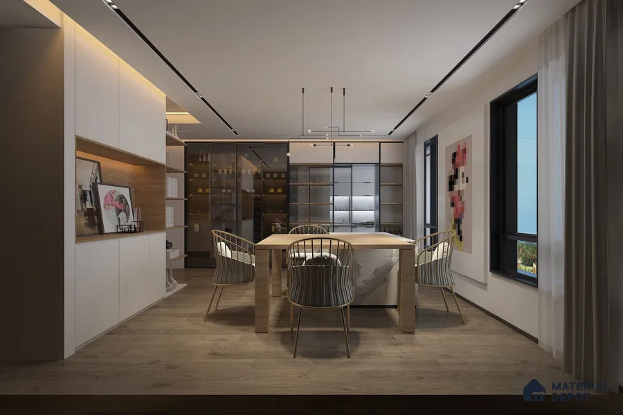 White Textured Solid Look SS Crystal Z+ 1112 8 ft x 4 ft Texture Finish Decorative Laminate - 1.25 mm | Suitable for TV Unit, Wardrobe, Kitchen Cabinets