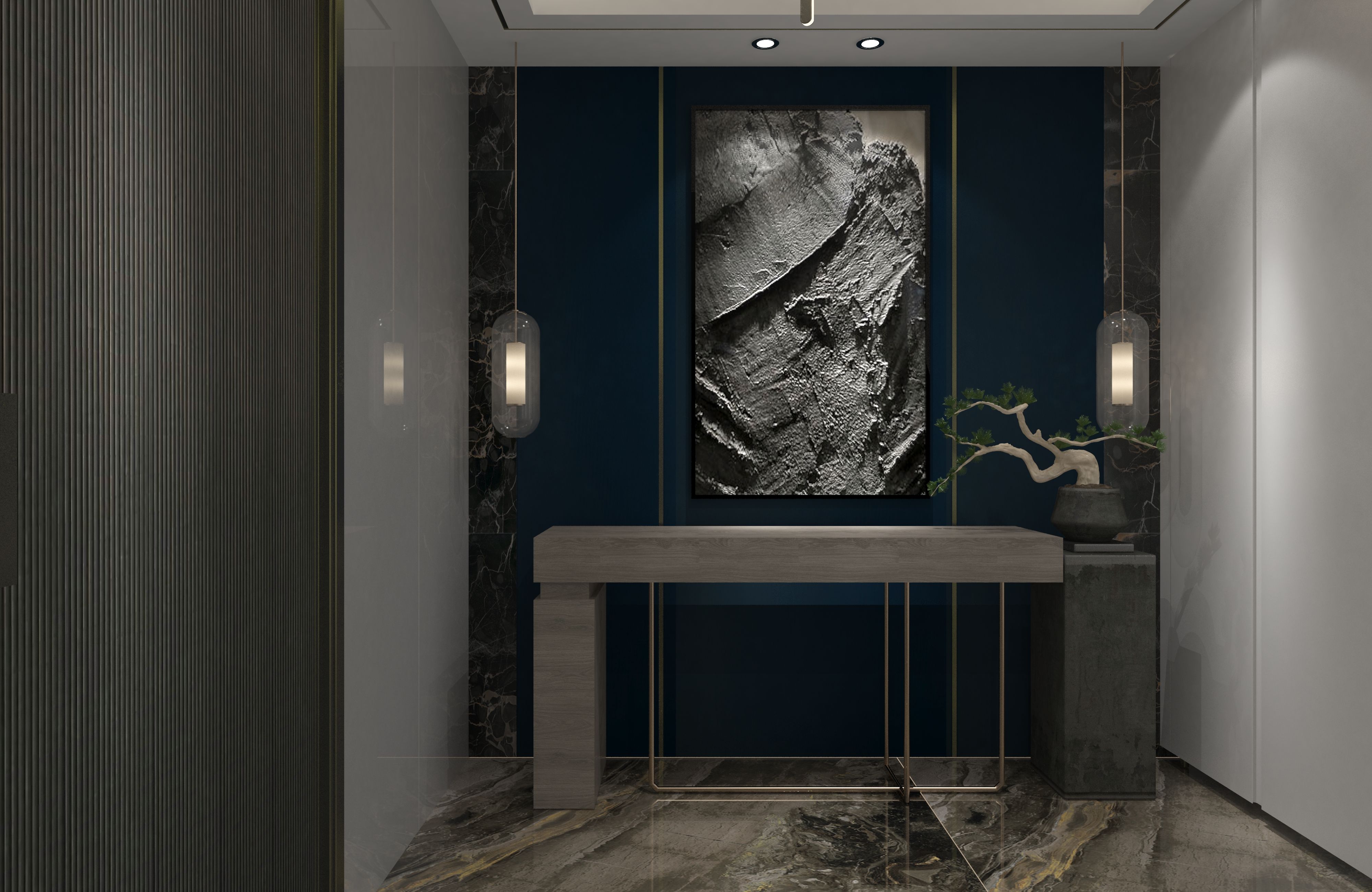 Blue Textured Solid Look CRYSTAL Z SS 1184 Sunshine Sand 8 ft x 4 ft Texture Finish Decorative Laminate - 1.25 mm | Suitable for TV Unit, Wardrobe, Kitchen Cabinets