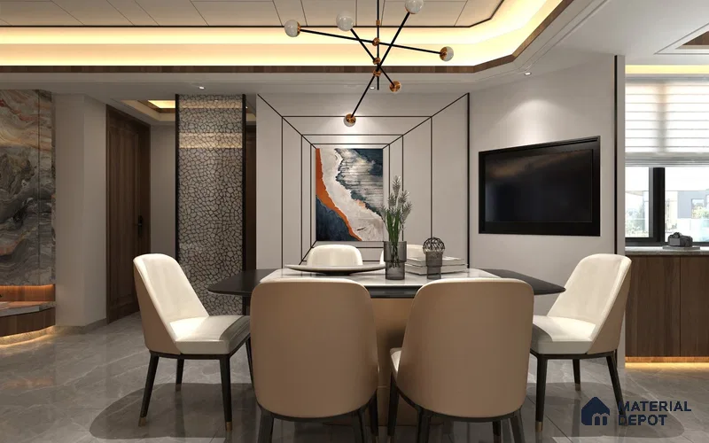 Ivory Solid Colors Look DJ 82 8 ft x 4 ft Matte Finish Liner Laminate - 0.75 mm | Suitable for Living Room, Kitchen, Office