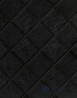 Black Leather Look DL 1106 Domino Leather 8 ft x 4 ft Texture Finish Decorative Laminate - 1.25 mm | Suitable for TV Unit, Wardrobe, Kitchen Cabinets