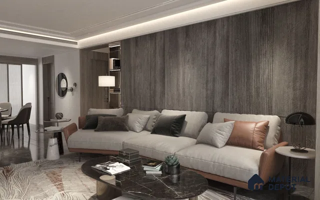 Wooden Look ES 1684 Earth Song 8 ft x 4 ft Texture Finish Decorative Laminate - 1.25 mm | Suitable for TV Unit, Wardrobe, Kitchen Cabinets