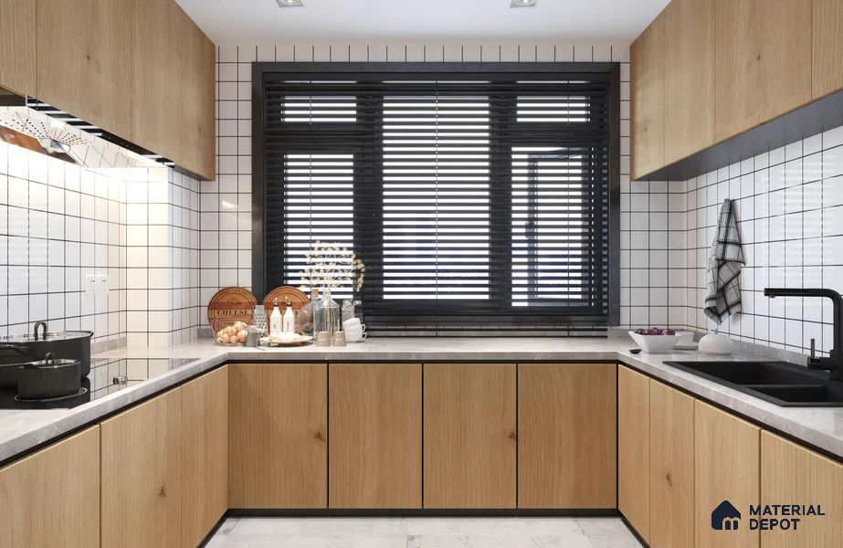 Wooden Look ES 1697 Earth Song 8 ft x 4 ft Texture Finish Decorative Laminate - 1.25 mm | Suitable for TV Unit, Wardrobe, Kitchen Cabinets