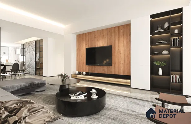 Wooden Look ES 1729 Earth Song 8 ft x 4 ft Texture Finish Decorative Laminate - 1.25 mm | Suitable for TV Unit, Wardrobe, Kitchen Cabinets