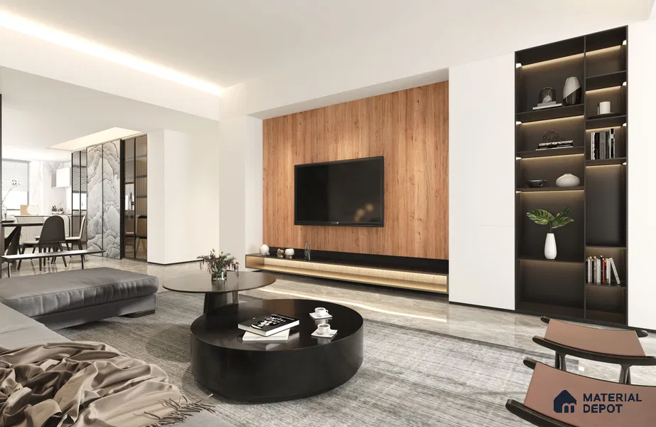 Wooden Look ES 1729 Earth Song 8 ft x 4 ft Texture Finish Decorative Laminate - 1.25 mm | Suitable for TV Unit, Wardrobe, Kitchen Cabinets