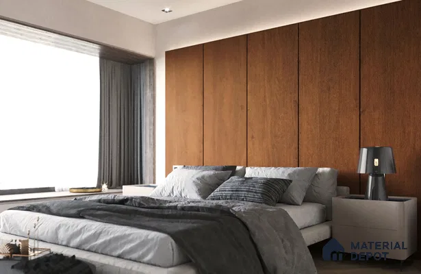 Wooden Look FM 1727 Fountain Mist 8 ft x 4 ft Texture Finish Decorative Laminate - 1.25 mm | Suitable for TV Unit, Wardrobe, Kitchen Cabinets