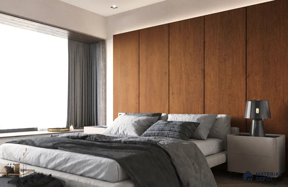 Wooden Look FM 1727 Fountain Mist 8 ft x 4 ft Texture Finish Decorative Laminate - 1.25 mm | Suitable for TV Unit, Wardrobe, Kitchen Cabinets