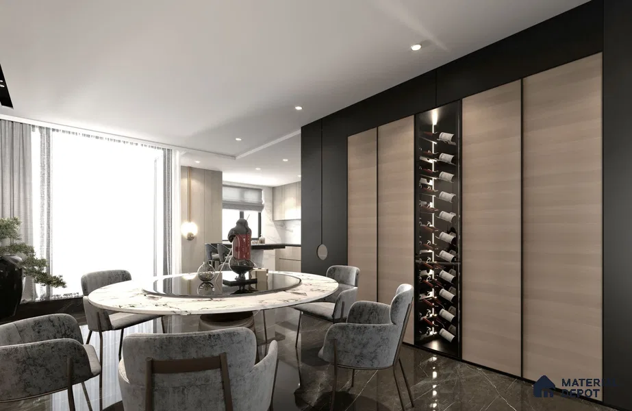 Wooden Look FT 1711 Fantasy Touch 8 ft x 4 ft Texture Finish Decorative Laminate - 1.25 mm | Suitable for TV Unit, Wardrobe, Kitchen Cabinets