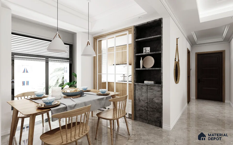Grey Cement Look GC 1525 Glacier Cut 8 ft x 4 ft Texture Finish Decorative Laminate - 1.25 mm | Suitable for TV Unit, Wardrobe, Kitchen Cabinets