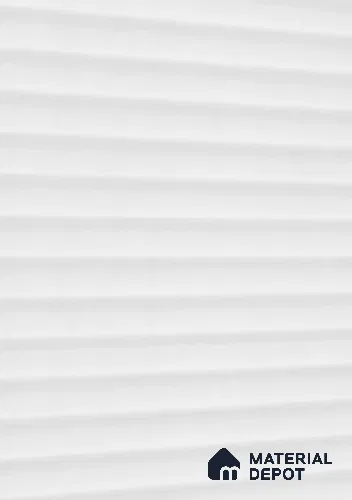 Fluted White Fluted Solid Color GW Crystal Z+ 1130 8 ft x 4 ft Matte Finish Decorative Laminate - 1.25 mm | Suitable for TV Unit,Wardrobe, Kitchen Cabinets