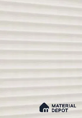 Off White Fluted Solid Color GW Crystal Z+ 1148 8 ft x 4 ft Matte Finish Decorative Laminate - 1.25 mm | Suitable for TV Unit,Wardrobe, Kitchen Cabinets