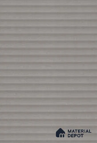 Cool Grey Fluted Solid Color GW Crystal Z+ 1154 8 ft x 4 ft Matte Finish Decorative Laminate - 1.25 mm | Suitable for TV Unit,Wardrobe, Kitchen Cabinets