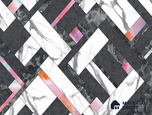 Multi Colour Digital Look HD 7005 8 ft x 4 ft Texture Finish Decorative Laminate - 1.25 mm | Suitable for TV Unit, Wardrobe, Kitchen Cabinets