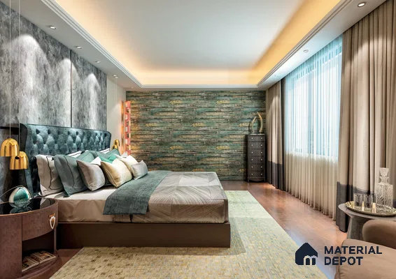 Wooden Look HD 7009 8 ft x 4 ft Texture Finish Decorative Laminate - 1.25 mm | Suitable for TV Unit, Wardrobe, Kitchen Cabinets