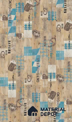 Wooden Look HD 7010 8 ft x 4 ft Texture Finish Decorative Laminate - 1.25 mm | Suitable for TV Unit, Wardrobe, Kitchen Cabinets