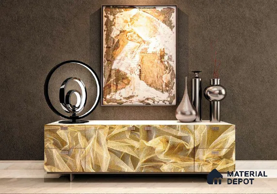 Brown Digital Look HD 7015 8 ft x 4 ft Texture Finish Decorative Laminate - 1.25 mm | Suitable for TV Unit, Wardrobe, Kitchen Cabinets