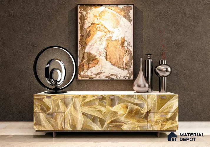 Brown Digital Look HD 7015 8 ft x 4 ft Texture Finish Decorative Laminate - 1.25 mm | Suitable for TV Unit, Wardrobe, Kitchen Cabinets