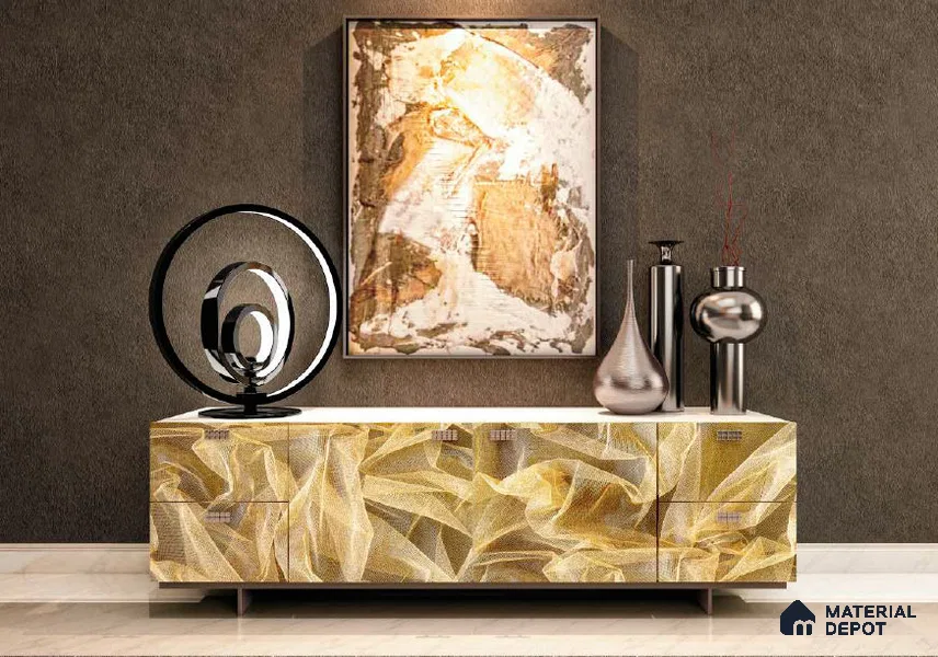 Brown Digital Look HD 7015 8 ft x 4 ft Texture Finish Decorative Laminate - 1.25 mm | Suitable for TV Unit, Wardrobe, Kitchen Cabinets