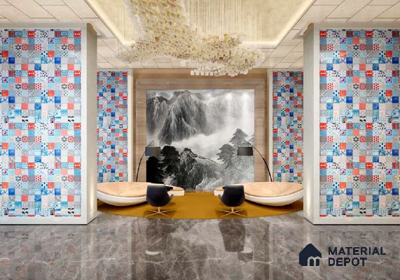 Multi Colour Digital Look HD 7022 8 ft x 4 ft Texture Finish Decorative Laminate - 1.25 mm | Suitable for TV Unit, Wardrobe, Kitchen Cabinets