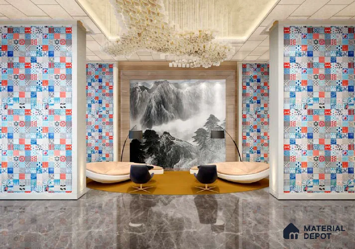 Multi Colour Digital Look HD 7022 8 ft x 4 ft Texture Finish Decorative Laminate - 1.25 mm | Suitable for TV Unit, Wardrobe, Kitchen Cabinets