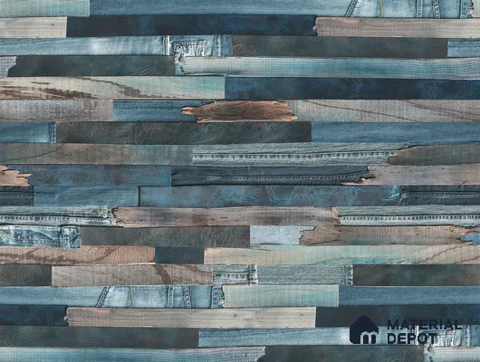 Blue Digital Look HD 7023 8 ft x 4 ft Texture Finish Decorative Laminate - 1.25 mm | Suitable for TV Unit, Wardrobe, Kitchen Cabinets