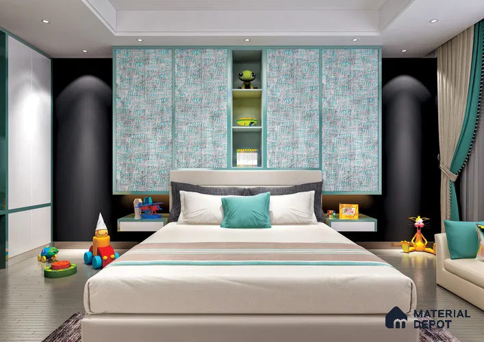 Multi Colour Digital Look HD 7025 8 ft x 4 ft Texture Finish Decorative Laminate - 1.25 mm | Suitable for TV Unit, Wardrobe, Kitchen Cabinets
